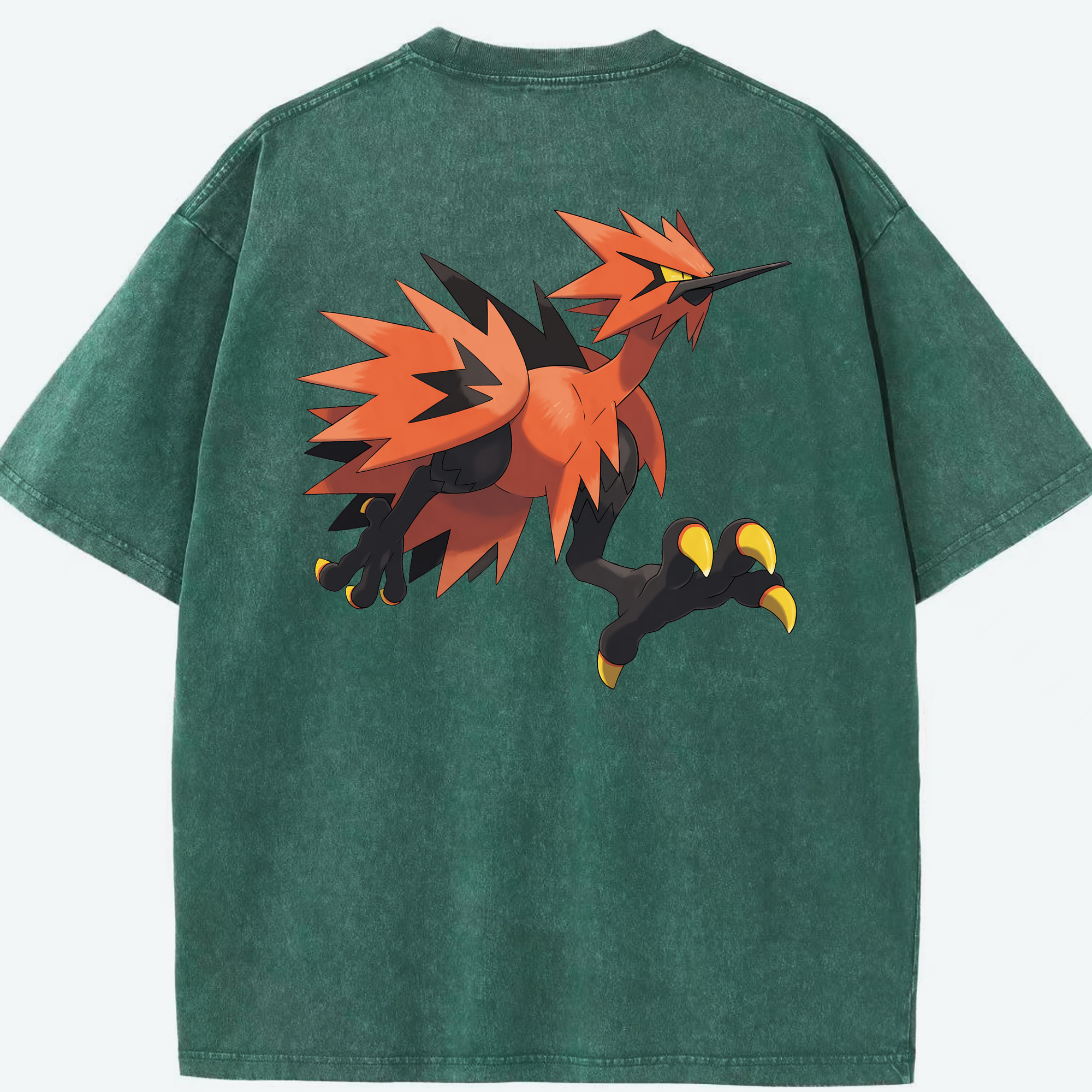 （画像用） ポケットモンスター Pokémon 綿100% ヴィンテージ風 半袖Tシャツ（背面プリント）